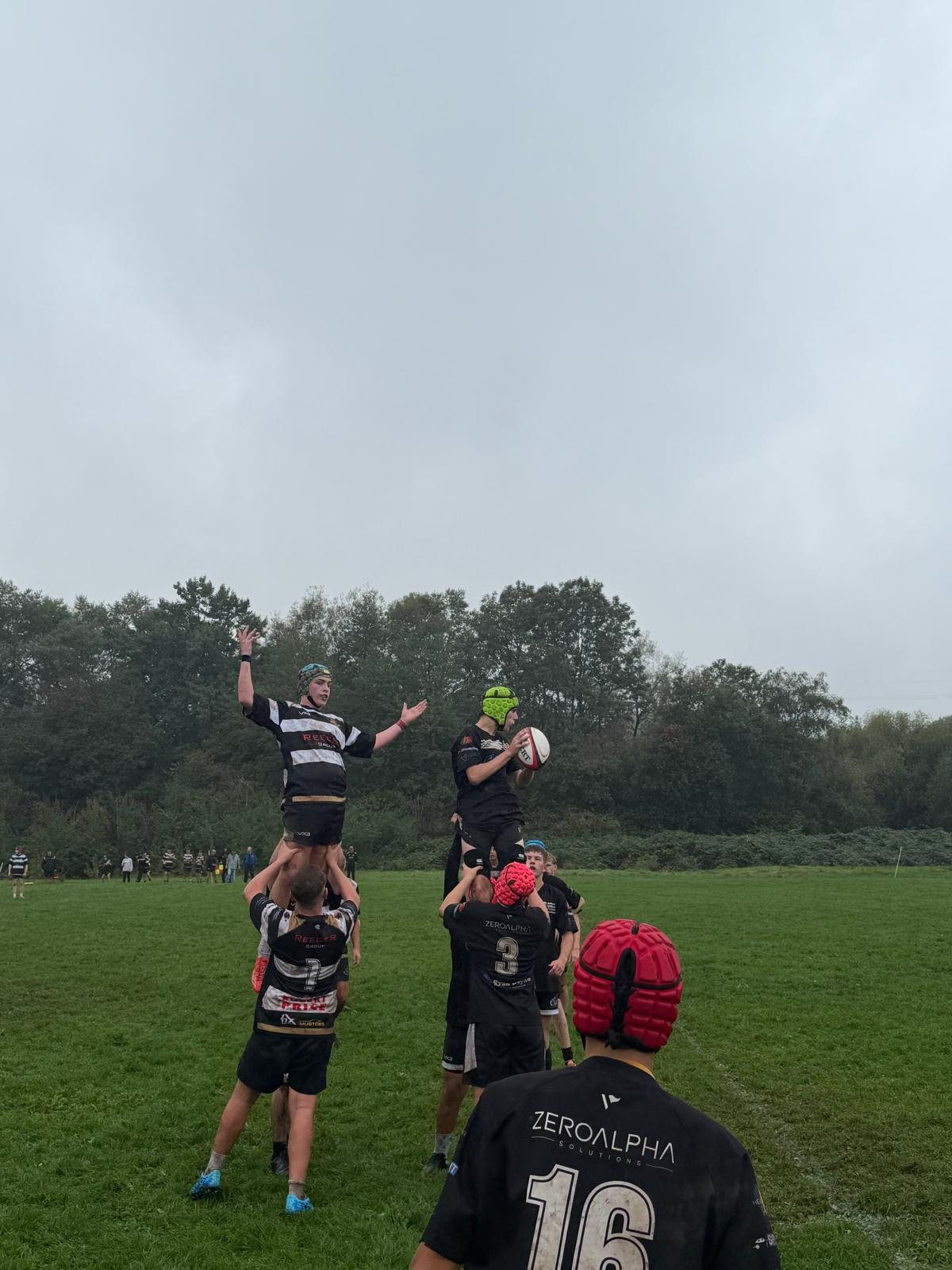 Lineout during Whitchurch U15s against Chepstow
