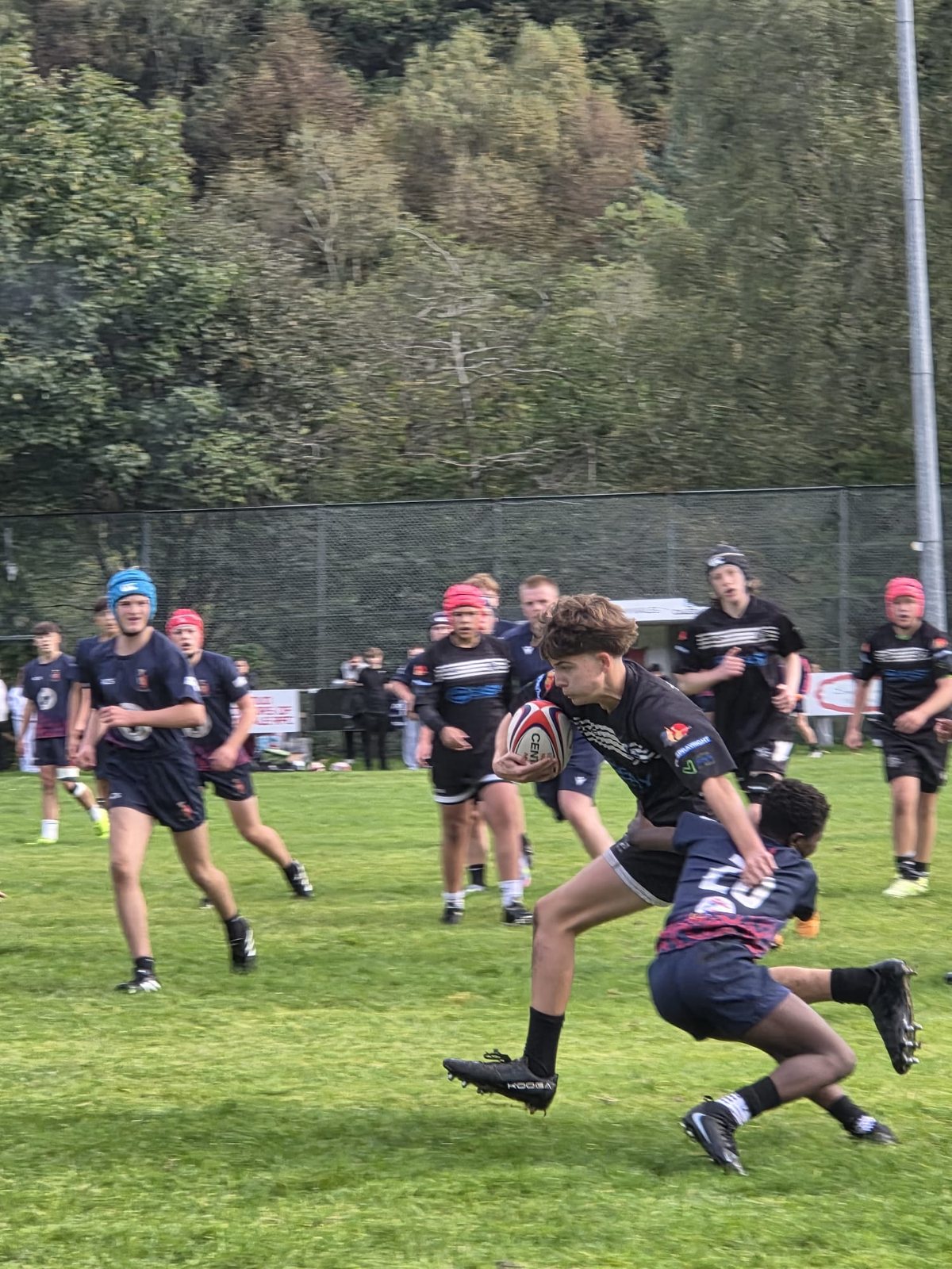 Clearing the ball at Ferndale