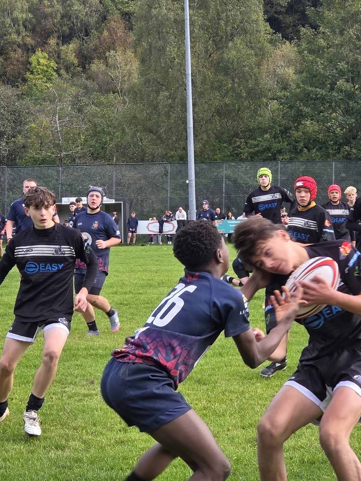 Whitchurch ball carrier meets the Ferndale defence
