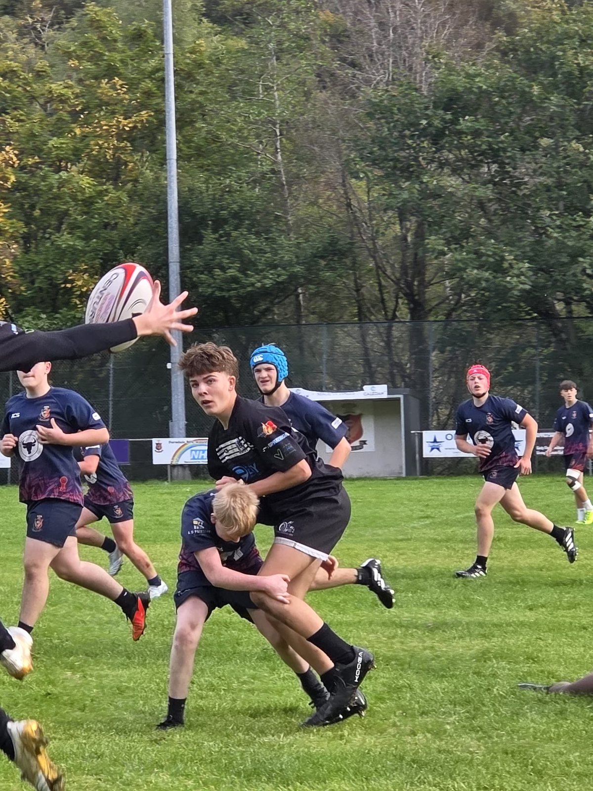Tackle in midfield at Ferndale