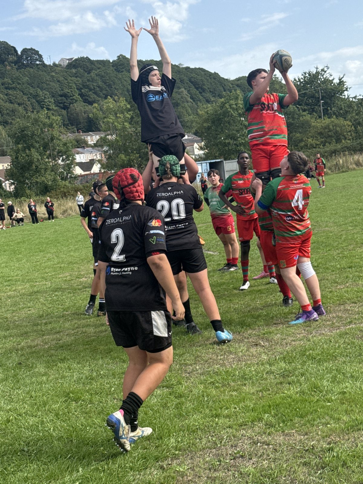 Lineout at New Tredegar