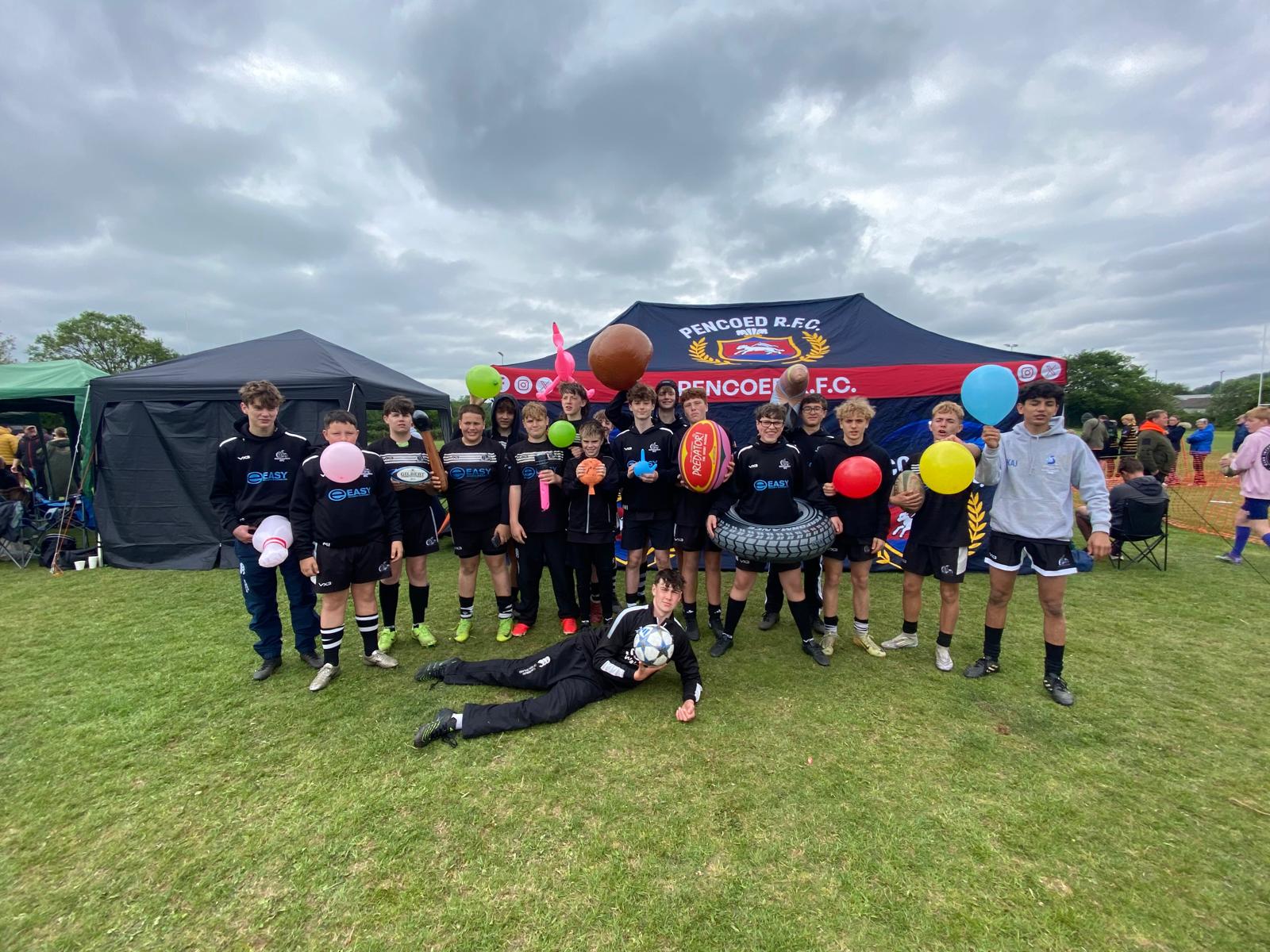 Pencoed Festival - Whitchurch U14s arrive